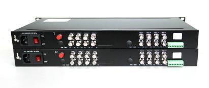 Комплект передачи 16 каналов AHD / TVI / CVI по оптоволокну NO-UNICAT160-20