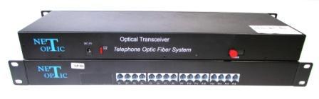 Передача 16 телефонных линий по оптике NO-T16-20